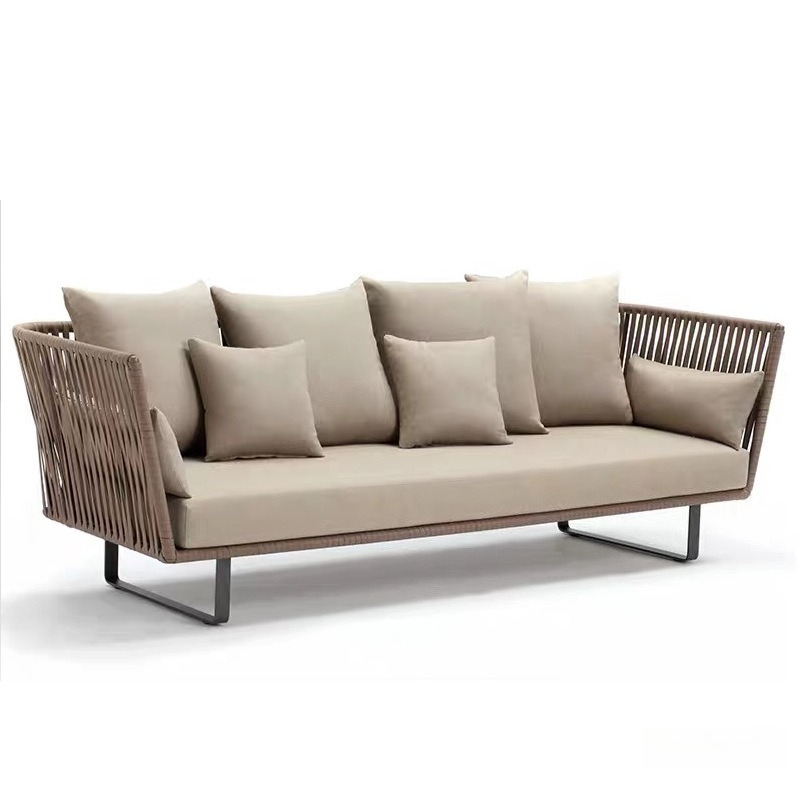 Outdoor Furniture Metal Chairs - Уличный диван из ротанга, водонепроницаемый 3-местный