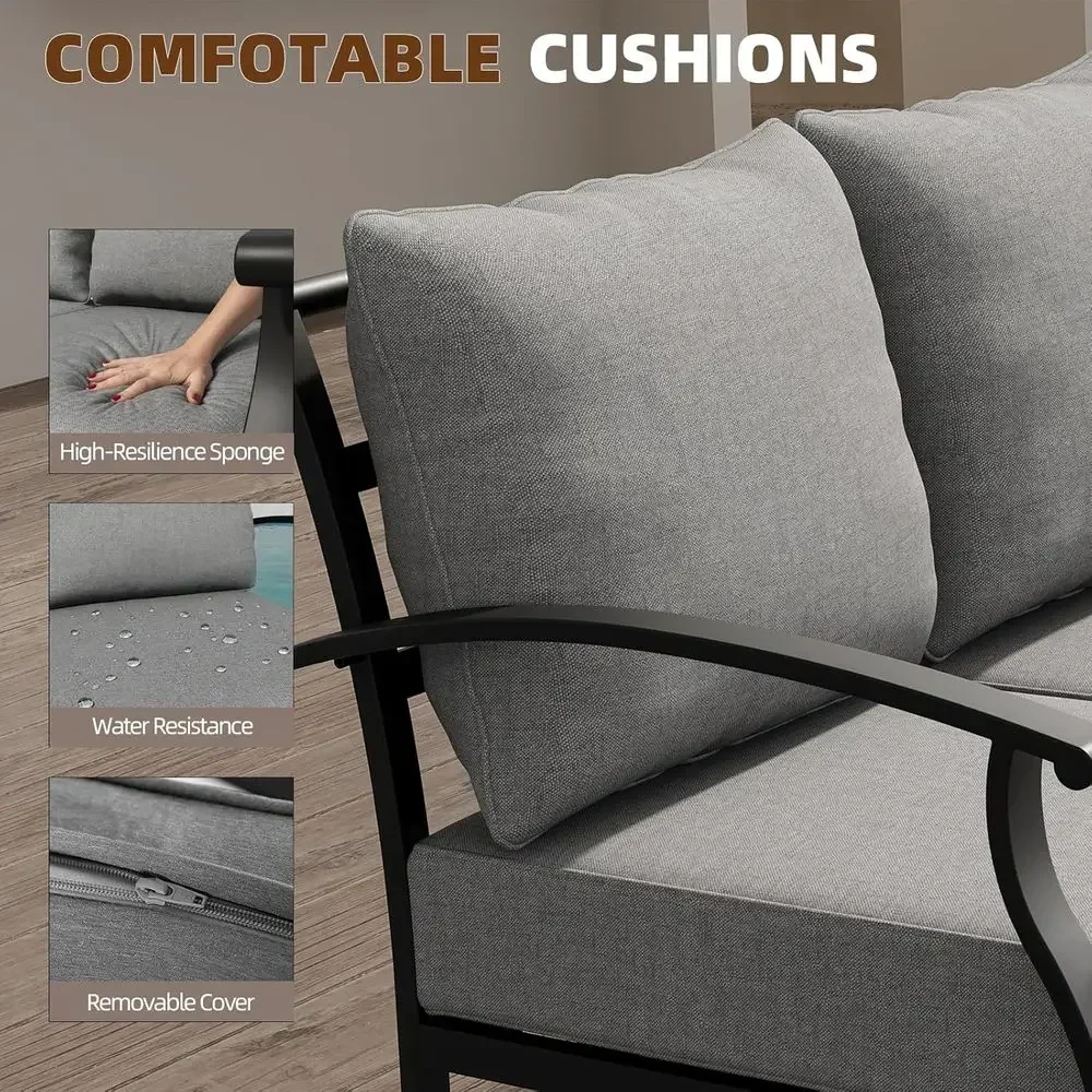 Серый комплект уличной металли – обзор и цена Outdoor Furniture Metal Chairs